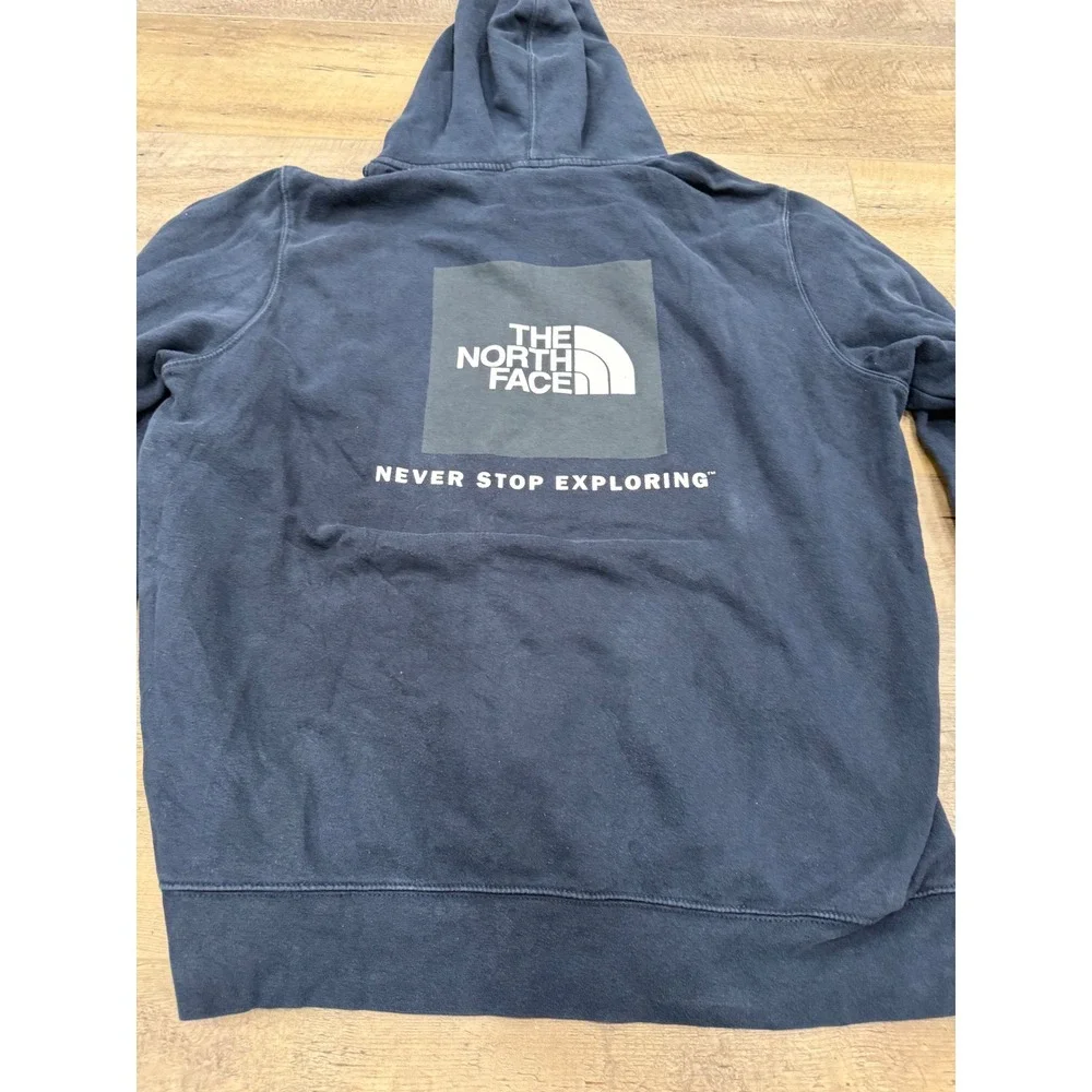 The North Face Mens XL Navy Blue Never Stop Exploring‎ Graphic Pullover Hoodie